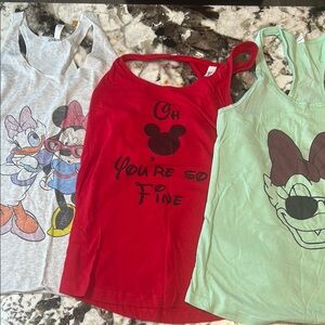 Women’s lot of 3 Disney racer back tank tops!
